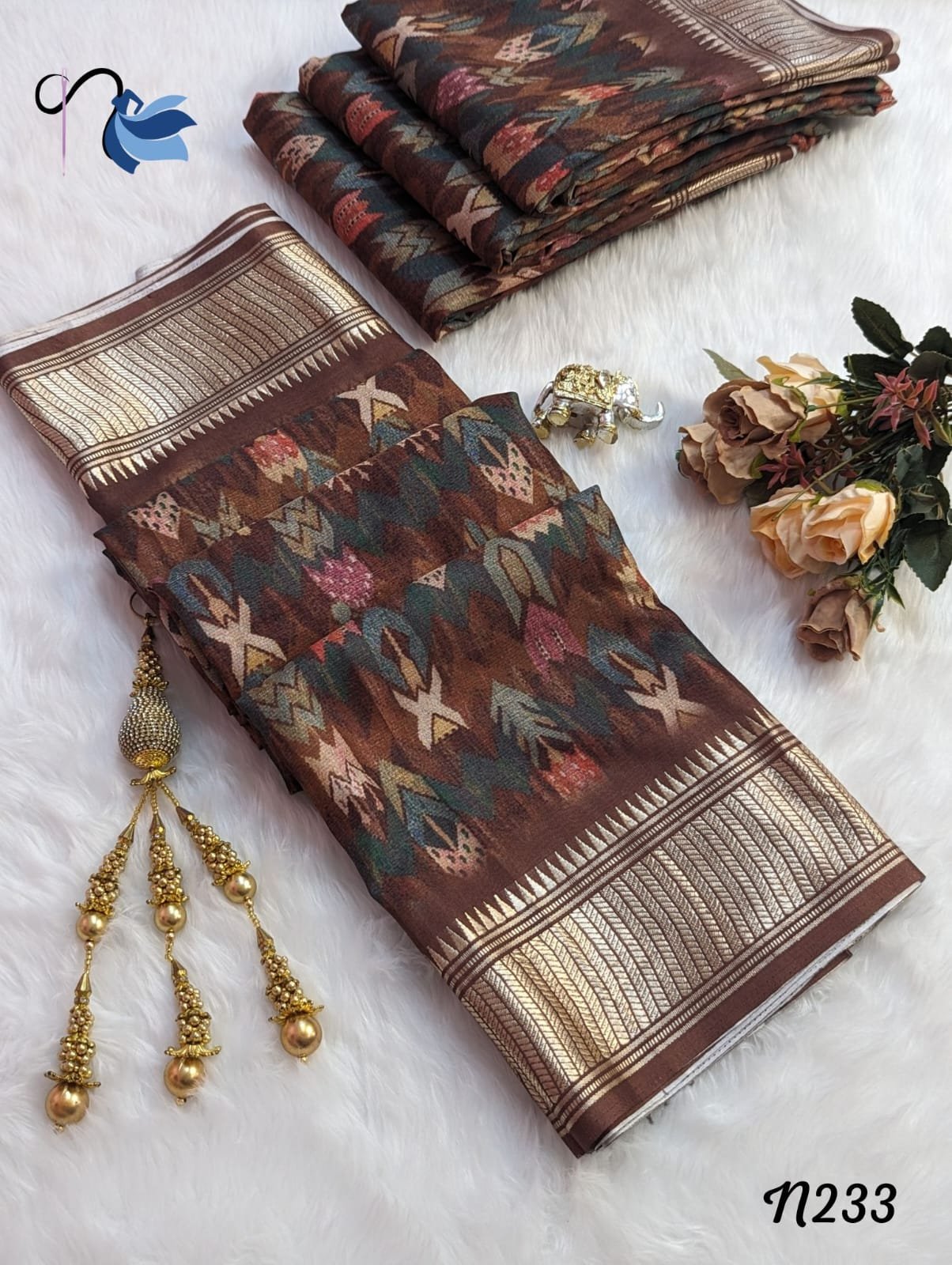 A fusion of tradition and technology: Digital Binni silk at its finest